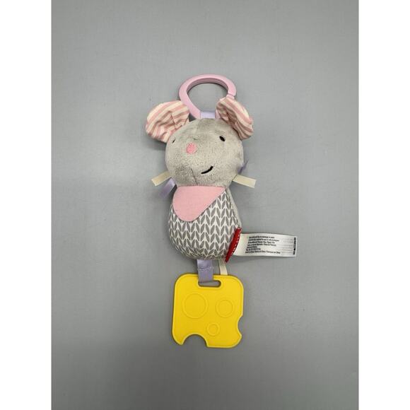 Skip Hop Bandanna Buddies Mouse Chime Teether Toy - Picture 1 of 8